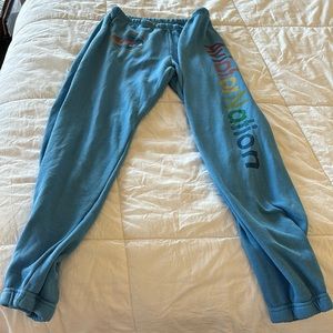 AV logo sweatpants blue